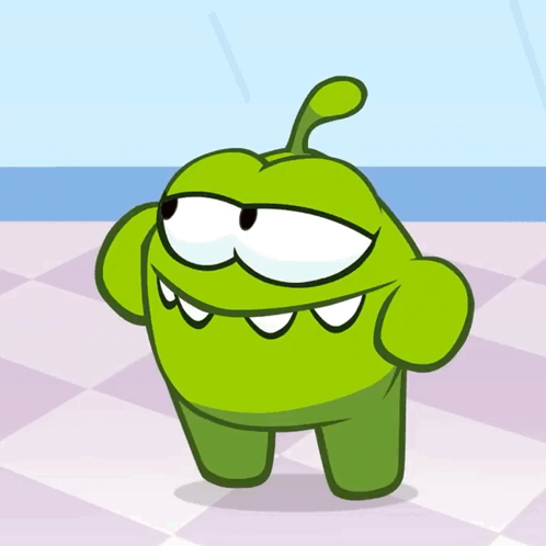 Green Cartoon Character Big Smile GIF