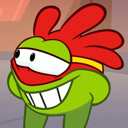Green Cartoon Character Red Hair Yellow Headband