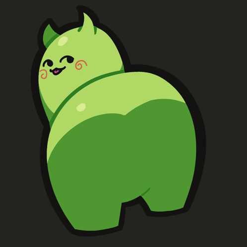 Green Cartoon Character Thug Shaker GIF