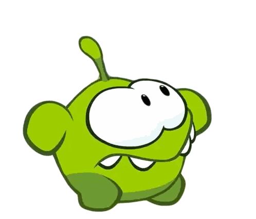Green Cartoon Character With Big Eyes