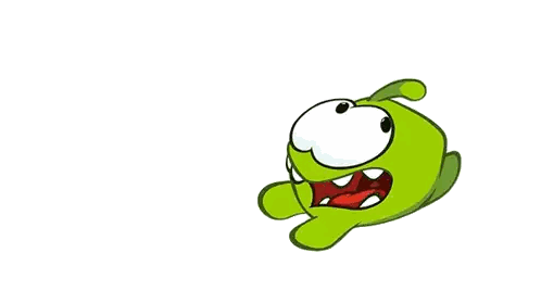 Green Cartoon Character With Big Eyes