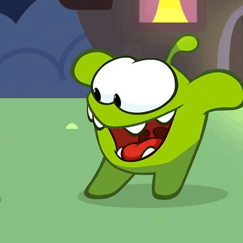 Green Cartoon Character With Big Mouth