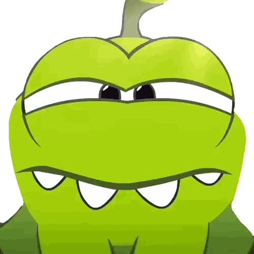 Green Cartoon Character With Heart Shaped Face
