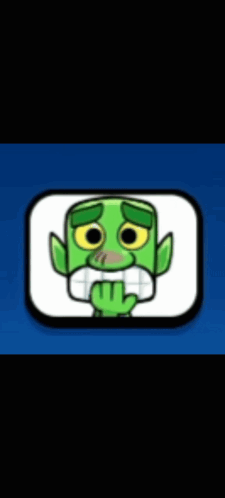 Green Cartoon Character with Mimi on Hat