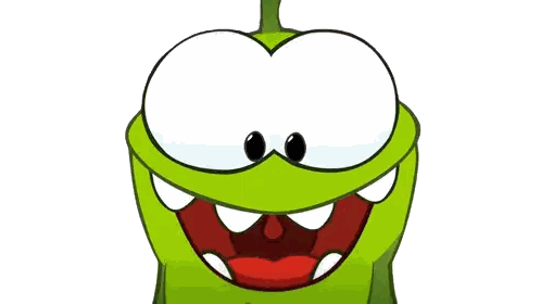Green Cartoon Character With Red Mouth
