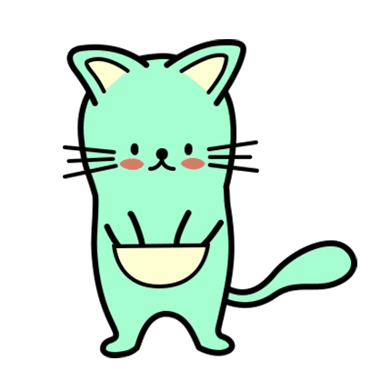 Green Cat Heart You GIF