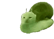 Green Cat Lying on White