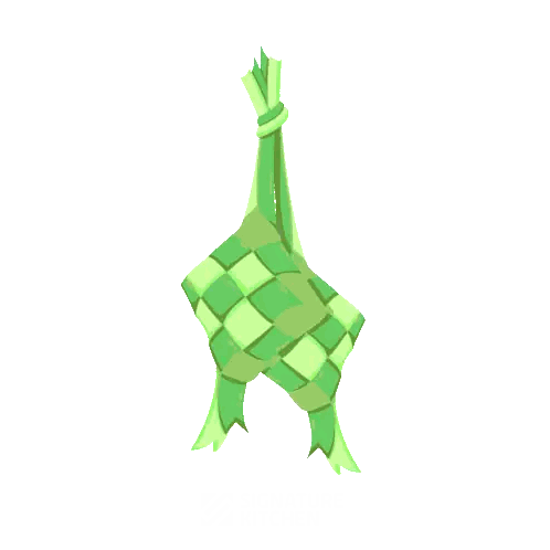 Green Checkered Object Hanging