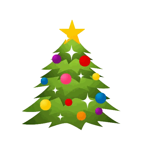 Green Christmas Tree with Yellow Star