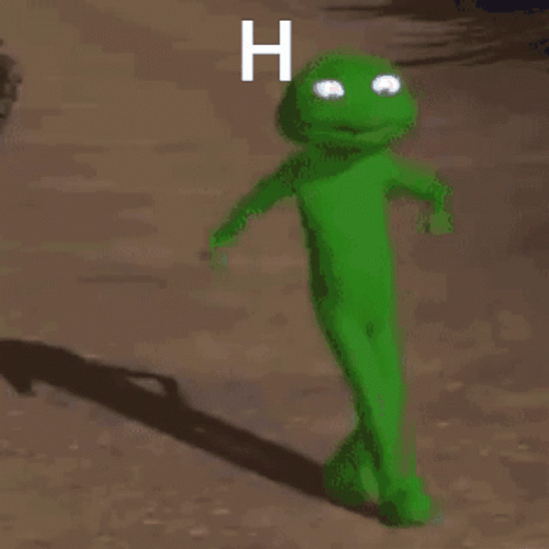 Green Dancing Alien GIF