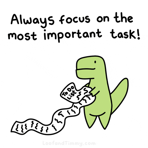 Green Dancing Dino Check List GIF