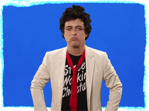 Green Day Billie Joe Disappointed GIF