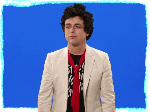 Green Day Billie Joe Face Palm GIF
