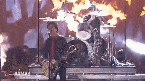Green Day Billie Joe Fire GIF