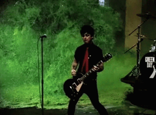 Green Day Billie Joe Green Water GIF