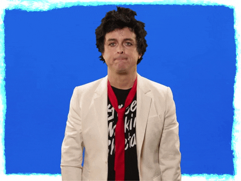Green Day Billie Joe Lips Sealed GIF