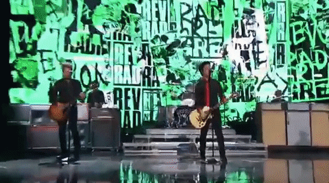 Green Day Billie Joe Singing GIF