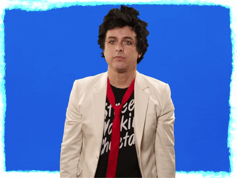 Green Day Billie Joe Wow Reaction GIF