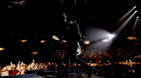 Green Day Cheering Fans GIF