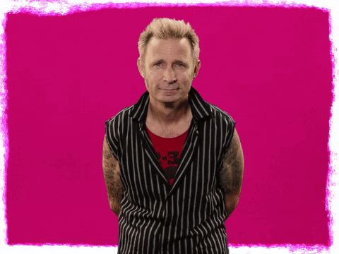 Green Day Mike Dirnt Laughing GIF