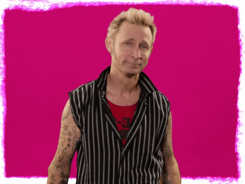 Green Day Mike Dirnt Point Finger GIF
