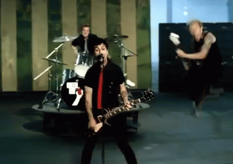 Green Day Rock Band American Idiot GIF