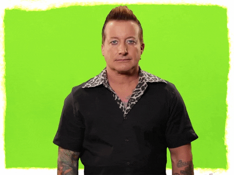 Green Day Tré Cool Nodding Yes GIF