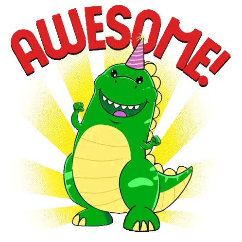 Green Dinosaur Awesome