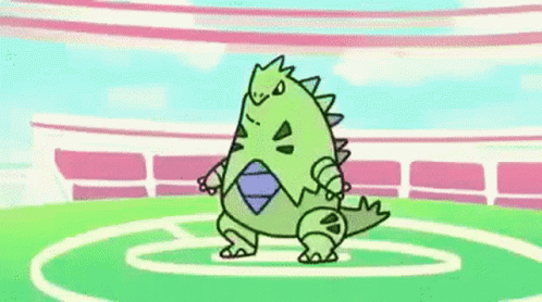 Green Dinosaur On Green Field GIF