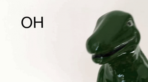 Green Dinosaur Saying You're Amazing Too GIF