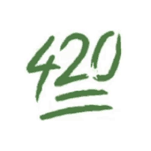 Green Discord 420 Emoji GIF