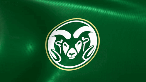 Green Flag With White Ram in Circle
