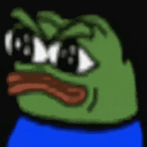 Green Frog In Blue Shirt And Sunglasses GIF