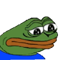Green Frog in Blue Shirt