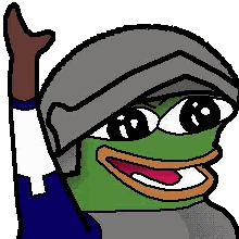Green Frog in Knight Helmet