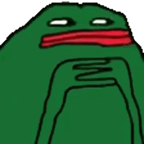 Green Frog Making Funny Face
