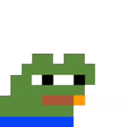 Green Frog With Gray Beard