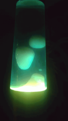 Green Glowing Lava Lamp GIF