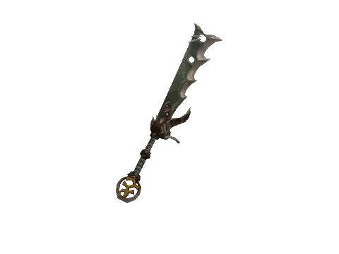 Green Glowing Sword
