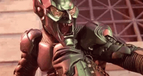 Green Goblin Holding Gun
