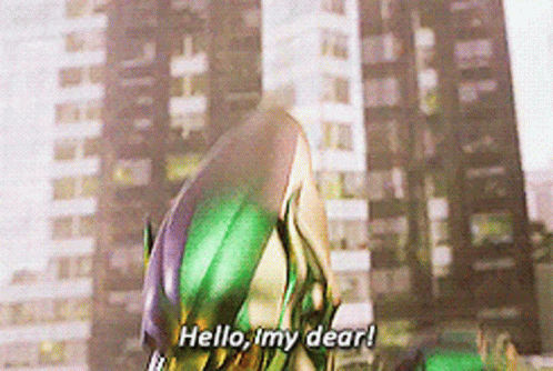 Green Goblin Spider-man Hello GIF