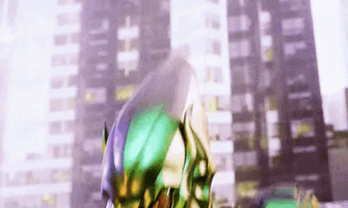 Green Goblin Spiderman Head Shake GIF