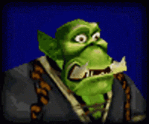 Green Goblin With Horns and Gray Jacket