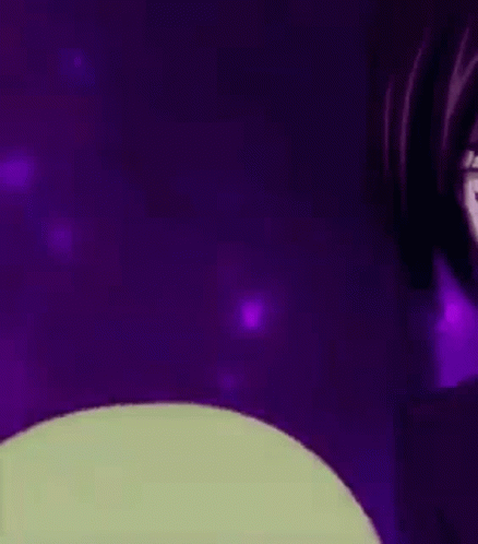 Green Hair Person Purple Background