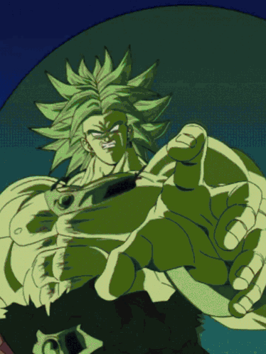 Green Haired Man Thumbs Up