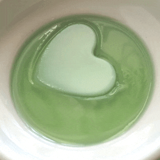 Green Heart Melting GIF