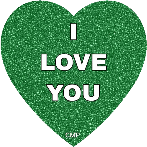 Green Heart With I Love You