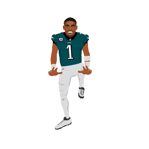 Green Jersey Football Player Number 1