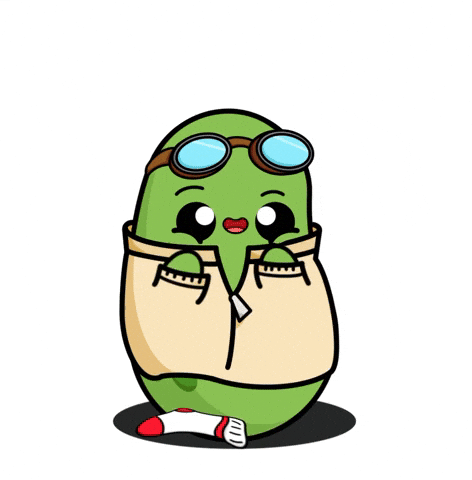 Green Jumping Dancing Potato GIF