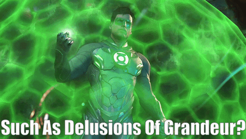 Green Lantern Delusions Of Grandeur GIF